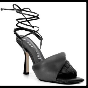 Gianni Bini Black Strappy Heels